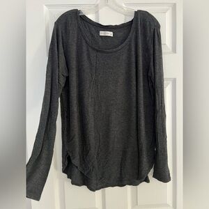 Women's Slinky Charcoal Long Sleeve Abercrombie & Fitch Top